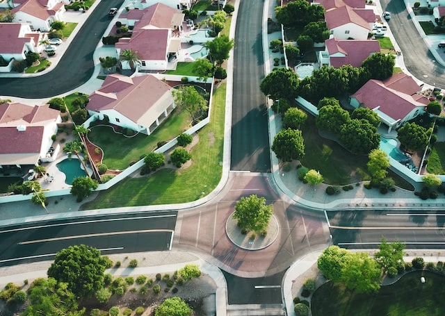 Drone shot of a Florida suburb