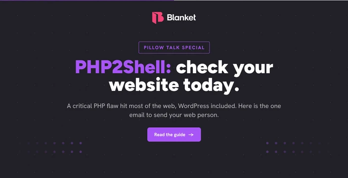 Pillow Talk Special: PHP2Shell, check your website today