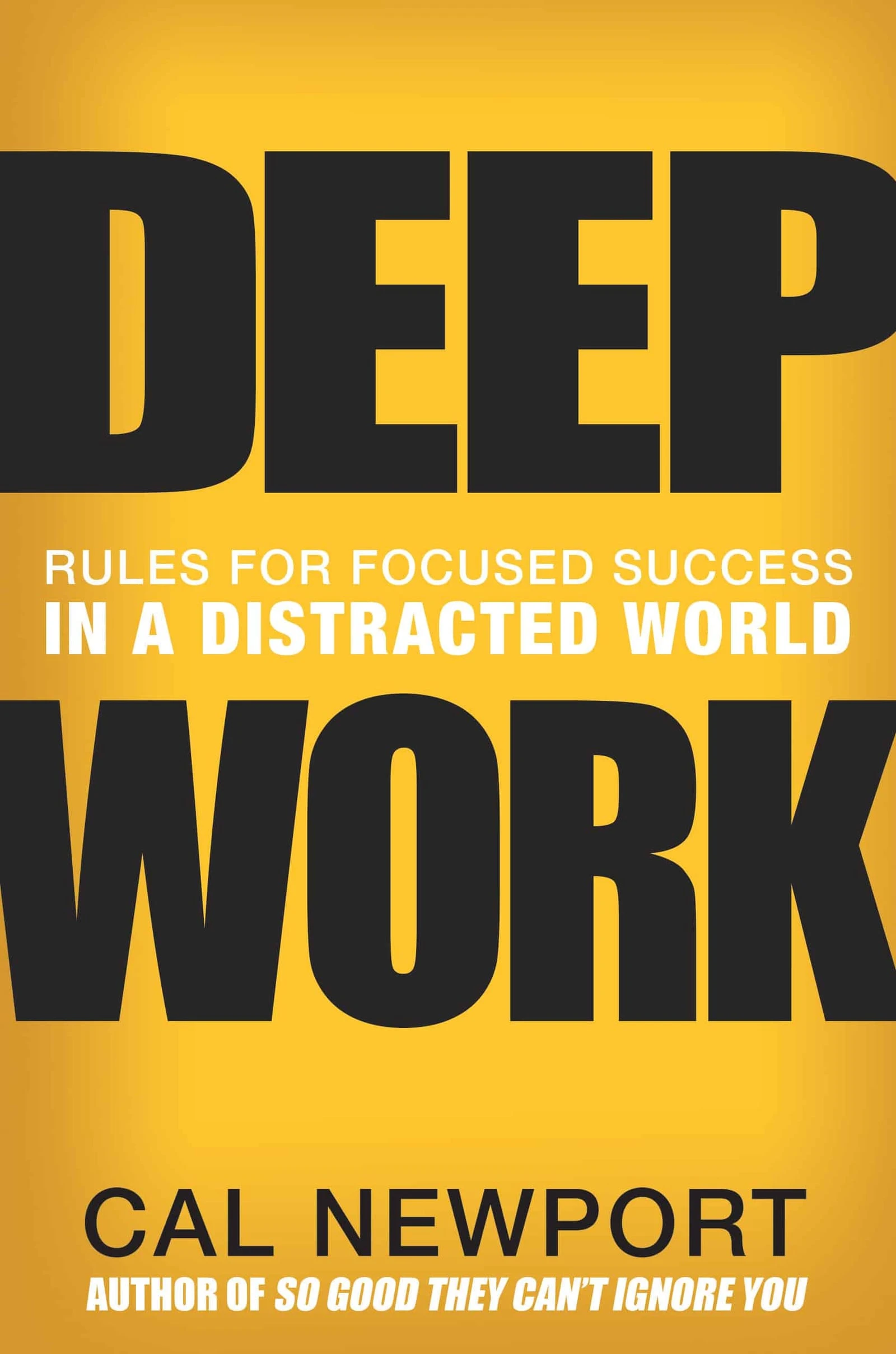 Book cover: Deep Work by Cal Newport