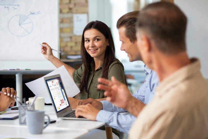 Three property managers working together