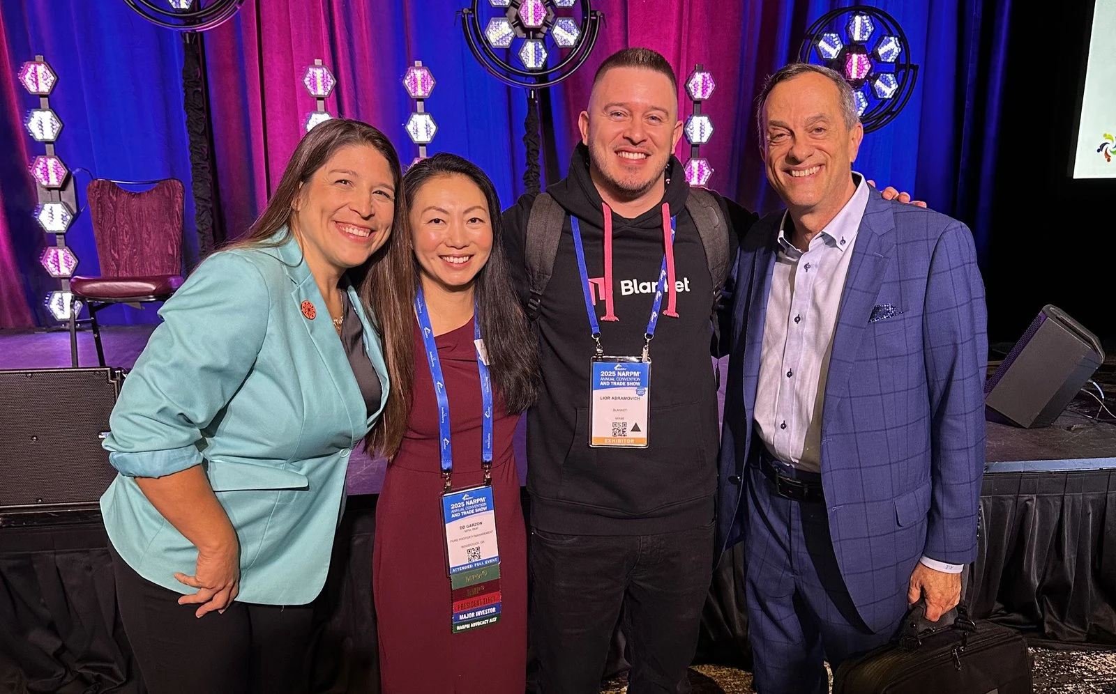 Peter Pasternack with guests and the Blanket team at NARPM Annual 2025