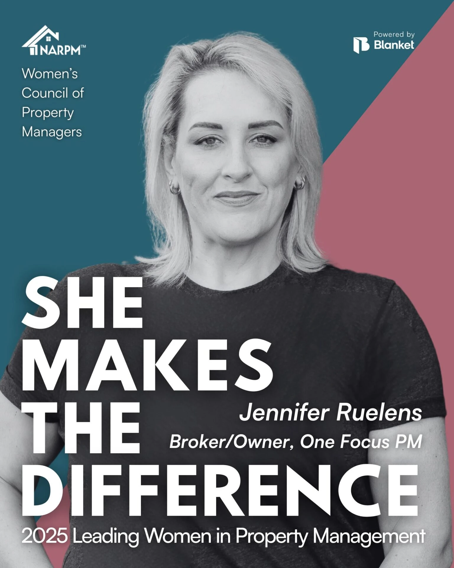 Headshot of Jennifer Ruelens, Broker/Owner of One Focus Property Management