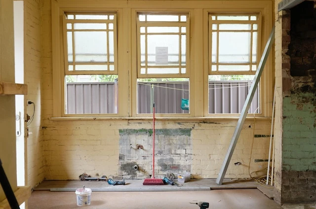 Unfinished room with tools