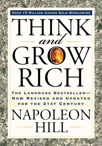 Book cover: Think and Grow Rich by Napoleon Hill