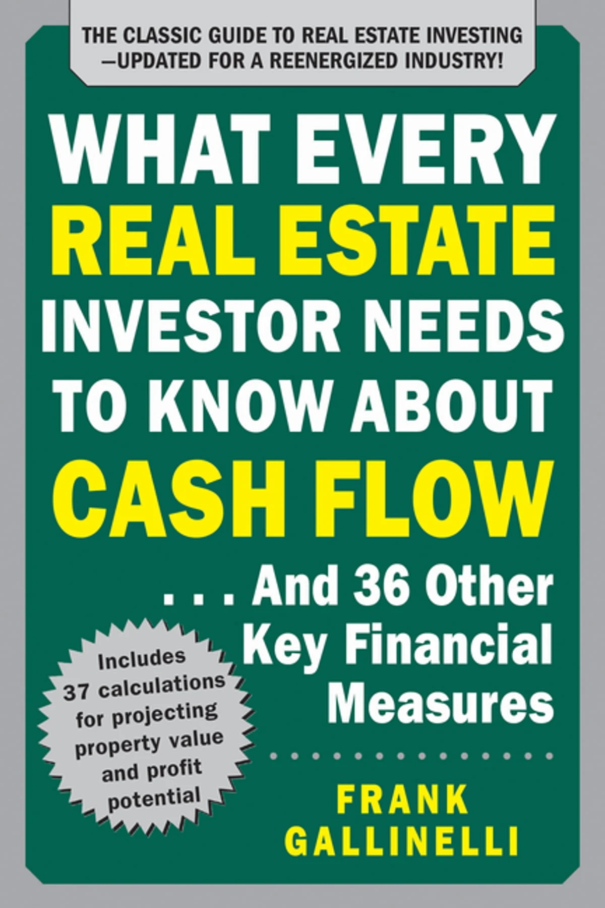 Book cover: What Every Real Estate Investor Needs to Know About Cash Flow by Frank Gallinelli