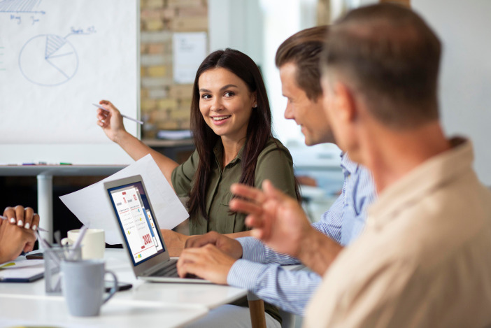 Three property managers working together